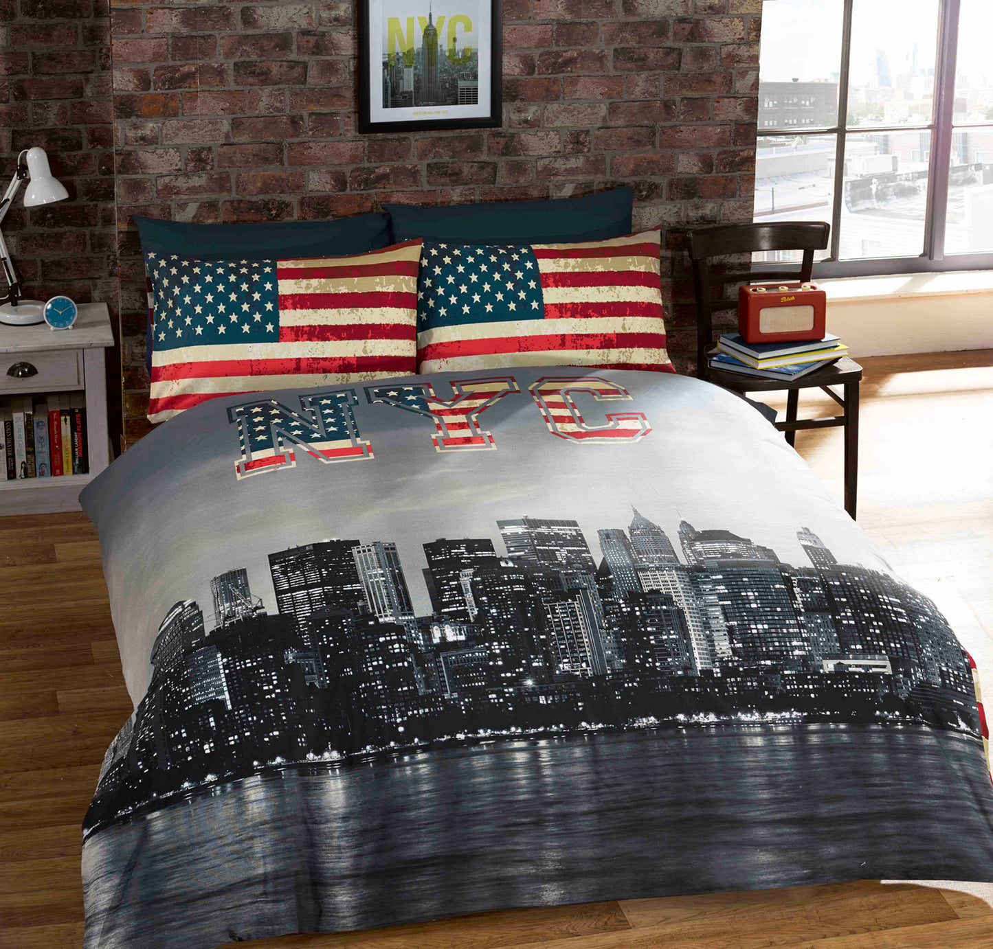 New York City Reversible Bedding Set
