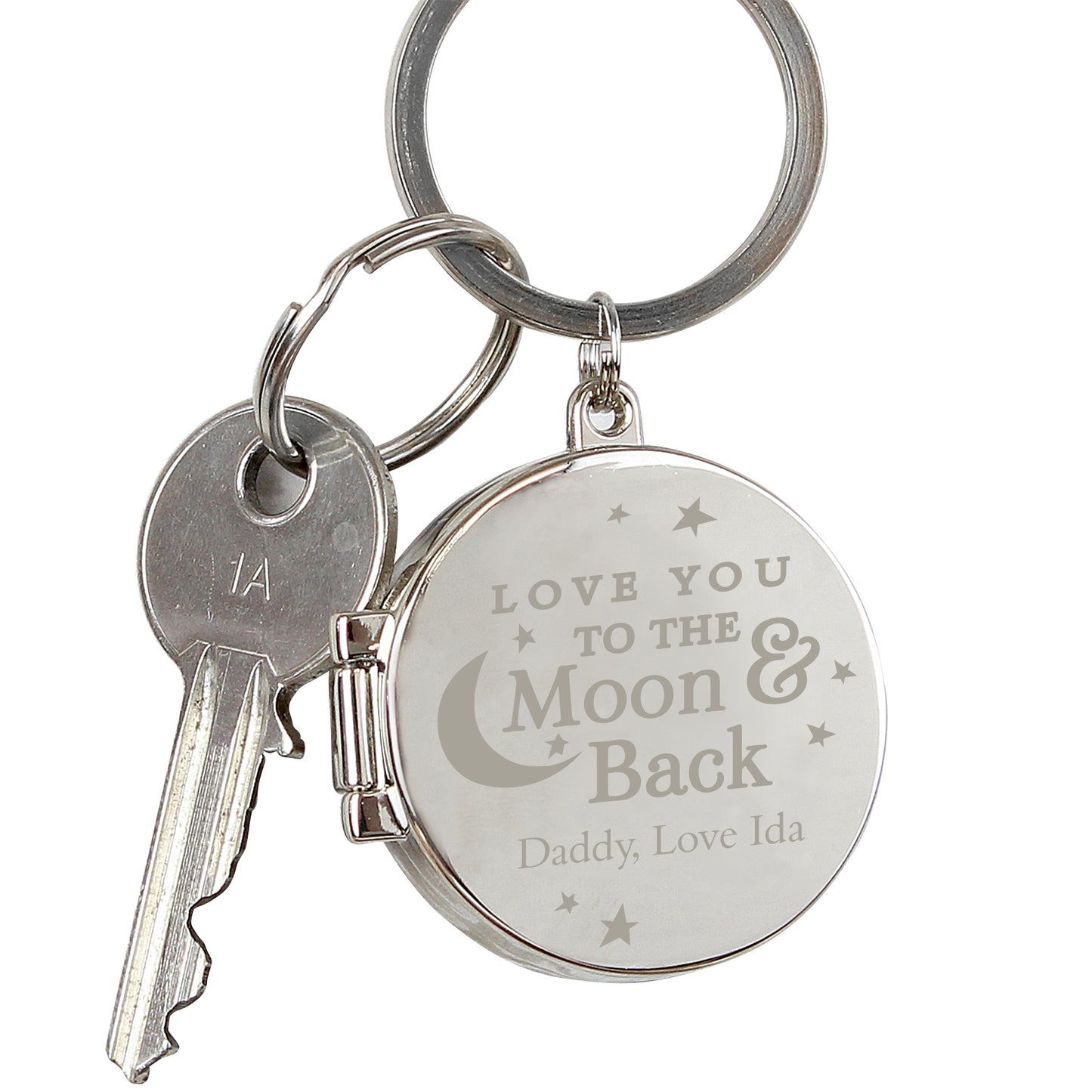 Personalised To the Moon and Back...Photo Keyring