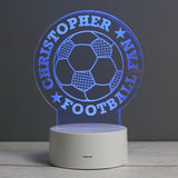 Personalised Football LED Colour Changing Desk Night Light