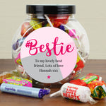 Personalised #Bestie Sweet Jar