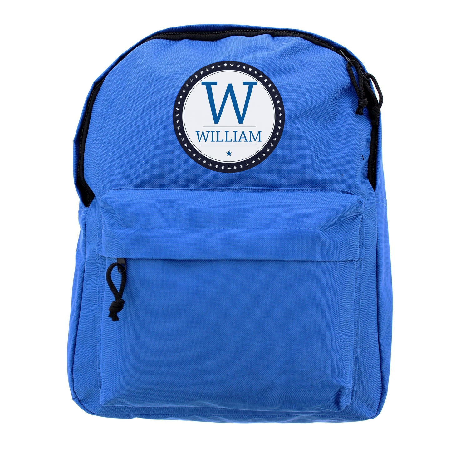 Personalised Star Name Blue Backpack