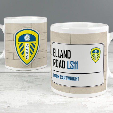 Leeds United FC Street Sign Mug