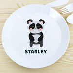 Personalised Panda Plastic Plate