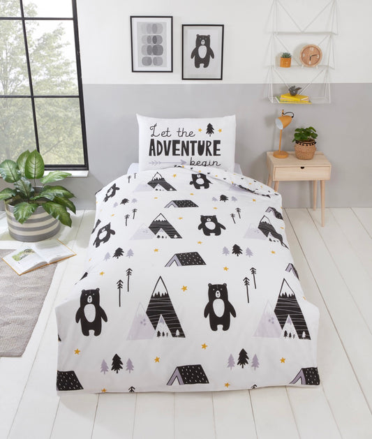 Scandi Bears Adventure Reversible Duvet Cover Set