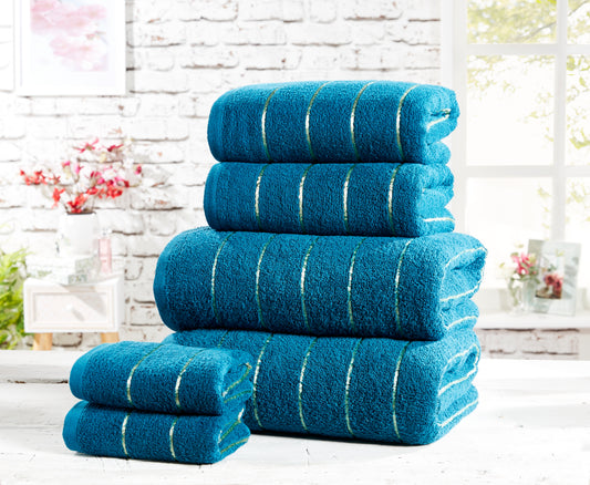 Sandringham 100% Cotton 6-Piece Towel Bale Set Teal