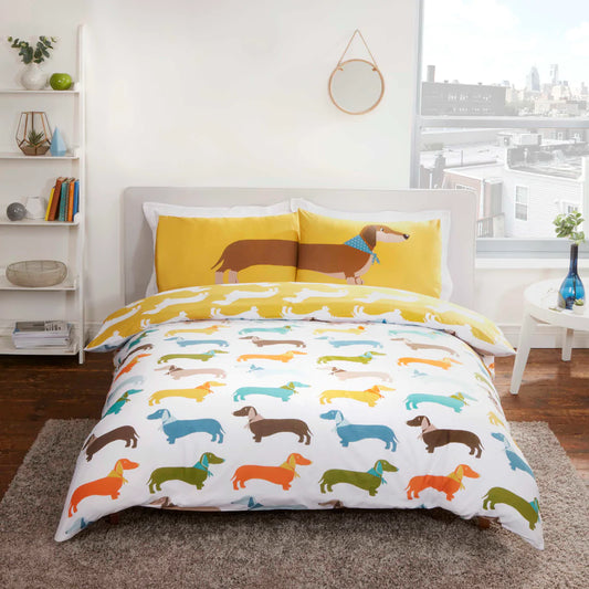 Sausage Dog Duvet Set