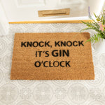 Knock Knock It's Gin O'Clock Doormat