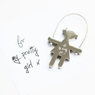 Skipping Sally Key Ring Handwriting Engraving