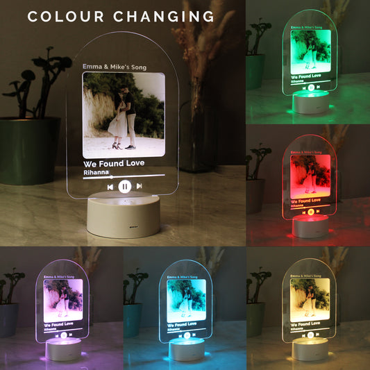 Personalised Any Song LED Colour Changing Light