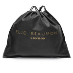Personalised Elie Beaumont Taupe Bag With Leopard Strap
