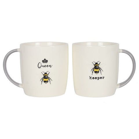 Queen Bee and Bee Keeper Mug Set